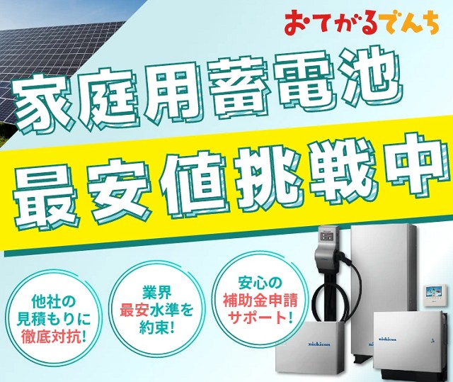 家庭用蓄電池おてがるでんちのまとめ