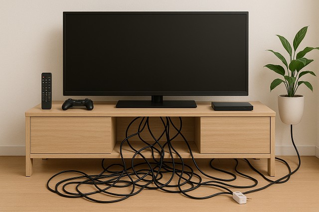 初心者でもできるテレビ配線スッキリアイデア集